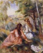 Pierre Renoir In the Meadow France oil painting artist